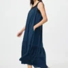 Vestido de camisola con volantes para mujer