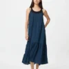 Vestido de camisola con volantes para mujer