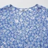 Vestido de mujer con estampado, cuello en V y camisas de manga larga