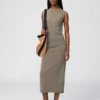 Vestido de punto de algodón 3D para mujer Vestido de punto de algodón 3D para mujer