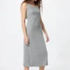 Vestido de sujetador acanalado para mujer