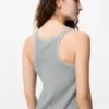 Vestido de sujetador acanalado para mujer