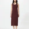 Vestido de sujetador acanalado para mujer | A rayas Vestido de sujetador acanalado para mujer | A rayas