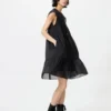 Vestido escalonado de algodón ligero para mujer Vestido escalonado de algodón ligero para mujer
