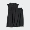 Vestido escalonado de algodón ligero para mujer Vestido escalonado de algodón ligero para mujer