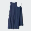 Vestido escalonado de mezcla de lino para mujer | Rayas Vestido escalonado de mezcla de lino para mujer | Rayas